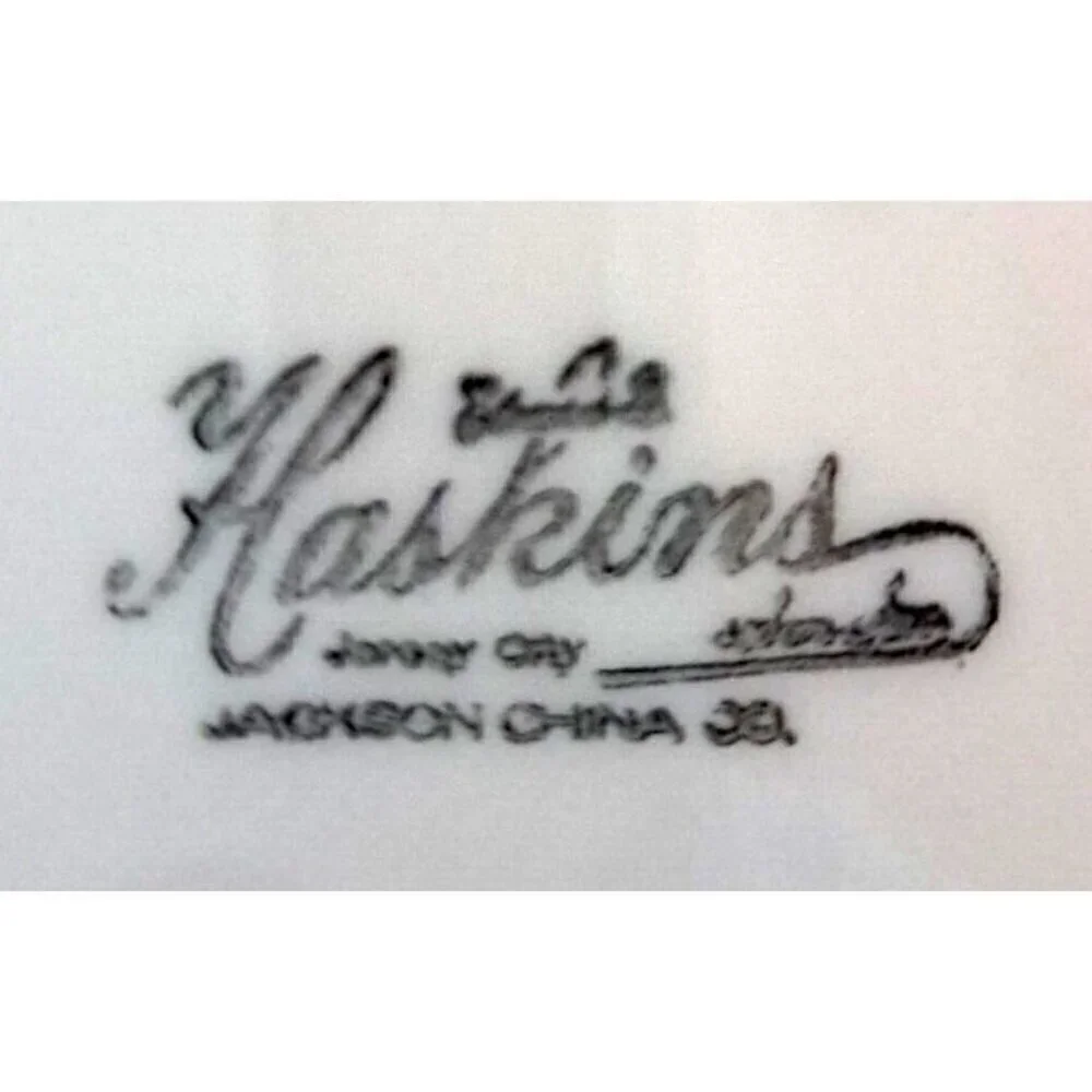 Jackson China Co. Edward Haskins Vintage Restaurant Ware 8 Dinner Plates RARE